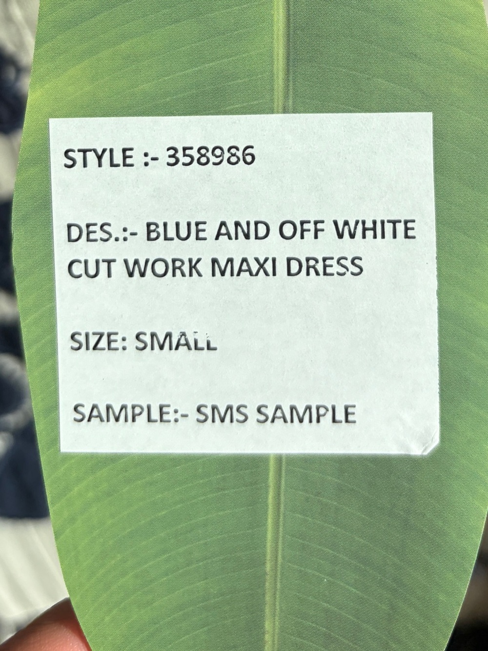 Farm Rio: Blue And Off-white Cut
Work Maxi Dress - Picture 7 of 7